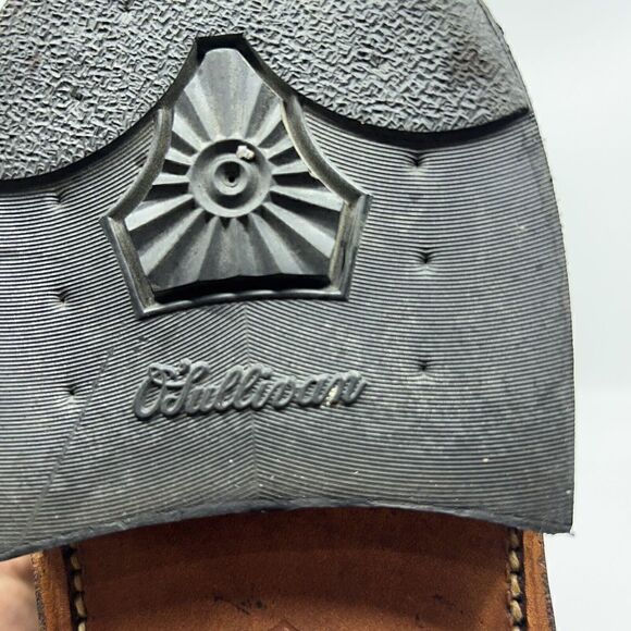 O'Sullivan Men’s Size 10.5 D Black Leather USA Made Long Wingtip Dress Shoes - Picture 10 of 11